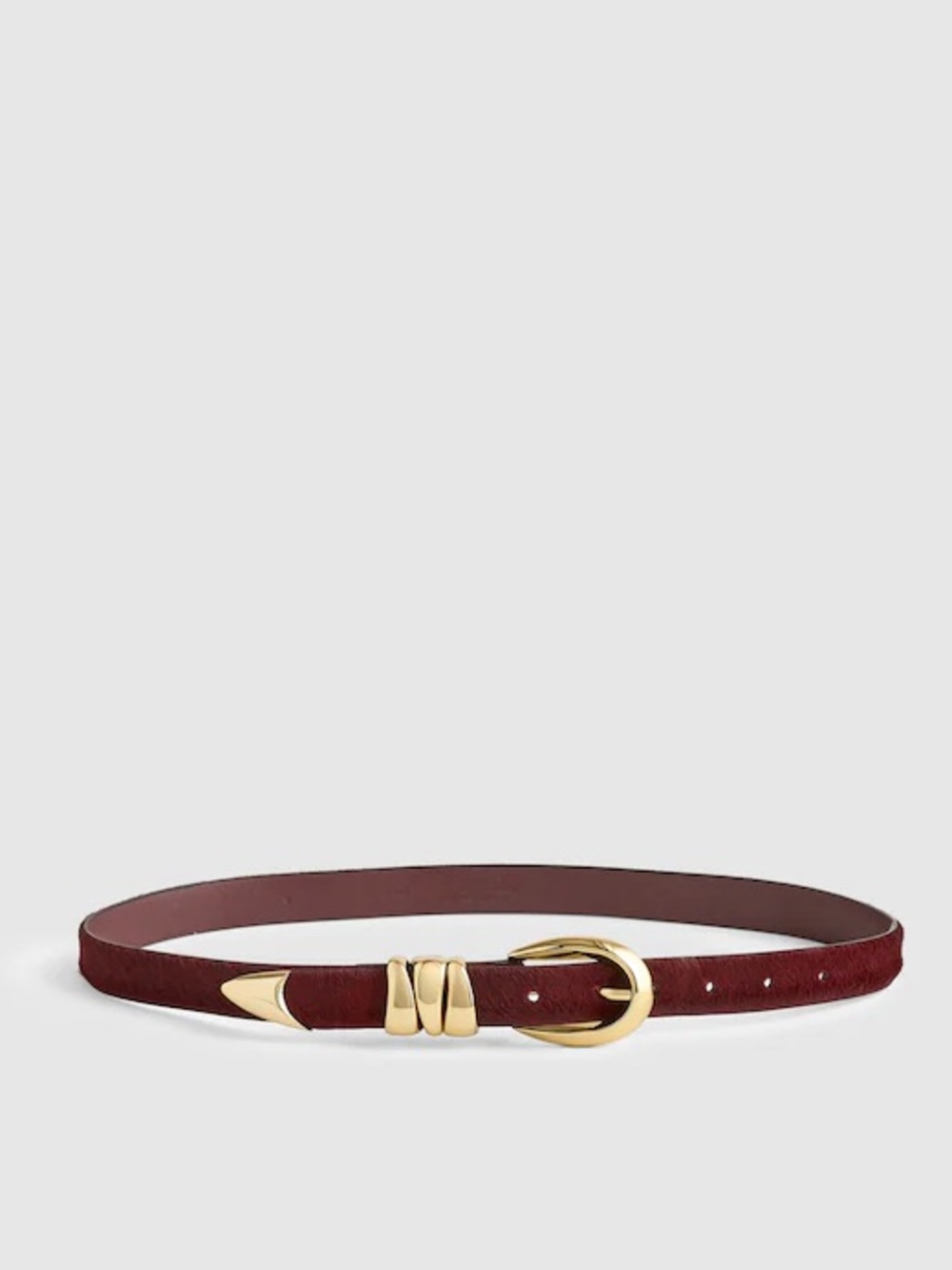 Madewell Belt Cabernet Haircalf Women’s Size Medium NEW